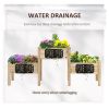 FarmHouse 3 Wooden Elevated Planter Raised Garden Beds