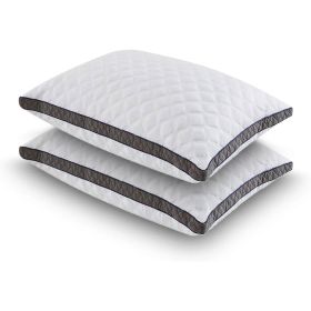 Set of 2 Standard Shredded Memory Foam Polyester Pillow with Removeable Cover