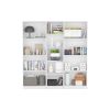 Trues 3 Piece Living Room Set with 3 Bookcases, White