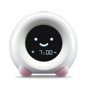 LittleHippo MELLA Ready To Rise Children's Sleep Trainer Night Light and Sleep Sounds Machine Alarm Clock