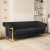 FX-P81PU-BK SOFA 84.65inch Fashionable sofa for livingroom and office room 3S sofa