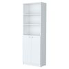 Zachary White 2-Door Bookcase