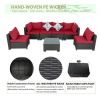 Patio Furniture Set Red