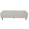 Mid Century Modern 3 seater Couch Velveteen sofa with solid wood leg for Living Room, bedroom, livingroom Beige