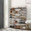 9 Tiers Shoe Rack Storage Organizer Shoe Shelf Organizer for Entryway Holds 50-55 Pairs Shoe; Stackable Shoe Cabinet Shoe Rack