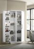 Lincoln 35" White Storage Cabinet with Swing-Out Storage Door