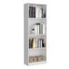 Clawson 4 Piece Living Room Set with 4 Bookcases, White