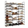 9 Tiers Shoe Rack Storage Organizer Shoe Shelf Organizer for Entryway Holds 50-55 Pairs Shoe; Stackable Shoe Cabinet Shoe Rack