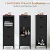 Freestanding Storage Cabinet with 2 Removable Drawers for Bathroom
