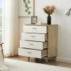 SOLID WOOD DRAWER DRESSER CABINET WITH BAR STORAGE – Multi-Purpose Living Room, Bedroom, Dining Room Furniture