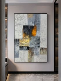 Colorful Geometric Abstract Painting Modern Canvas Poster Print Minimalist Wall Art Pictures For Living Room Aisle Studio Decor (size: 70x140cm)