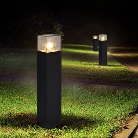 Inowel Landscape Path Lights with E26 Bulb Base(Bulb not Included) Modern Pathway Light Driveway Lights Wired 12226 (Color: Black, size: 19.7in)