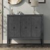 Accent Storage Cabinet with Adjustable Shelf - Wooden Construction for Entryway, Living Room, Bedroom