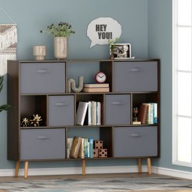 Bookshelf, Brown (Color: as picture)