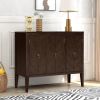 Accent Storage Cabinet with Adjustable Shelf - Wooden Construction for Entryway, Living Room, Bedroom