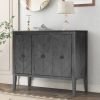 Accent Storage Cabinet with Adjustable Shelf - Wooden Construction for Entryway, Living Room, Bedroom