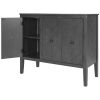 Accent Storage Cabinet with Adjustable Shelf - Wooden Construction for Entryway, Living Room, Bedroom